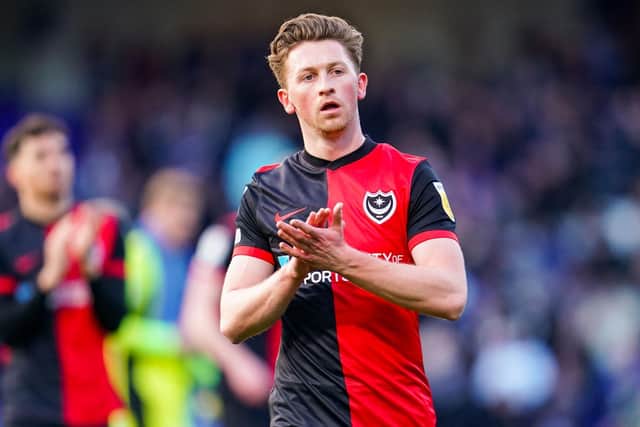 Denver Hume has made just nine appearances for Pompey since his arrival from Sunderland in January. Picture: Malcolm Bryce/ProSportsImages
