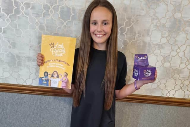10-year-old Cacey Gawn chopped off her hair and raised over £700 for the Little Princess Trust.