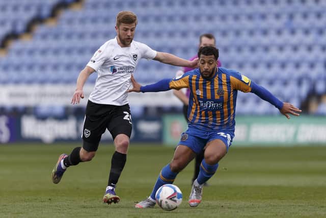 Pompey rose to fifth after victory at Shrewsbury. In their last 10 games, they play six of the bottom seven. Picture: Daniel Chesterton/phcimages.com