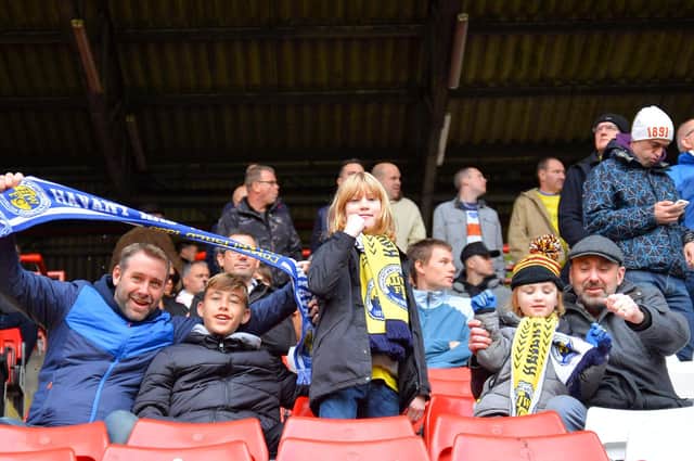 Hawks took almost 900 supporters to last weekend's FA Cup tie at Charlton Athletic. Picture: Martyn White