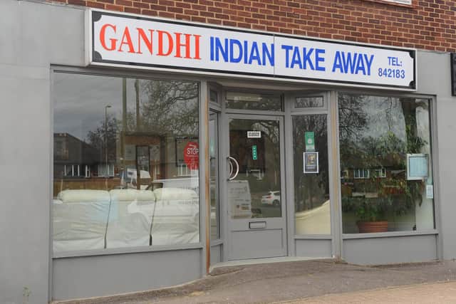 Gandhi Indian Take Away in Anjou Crescent, Fareham.

Picture: Sarah Standing (080421-6304)