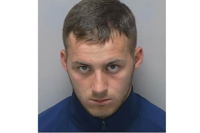 Charlie McGowan, 21, of Landport, has been jailed for nine years after he stabbed a man in the neck following a botched shed burglary. Photo: Hampshire police