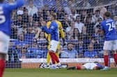 Zak Swanson cannot believe it as Pompey fall behind in the 13th minute to Romain Esse. Picture: Jason Brown/ProSportsImages