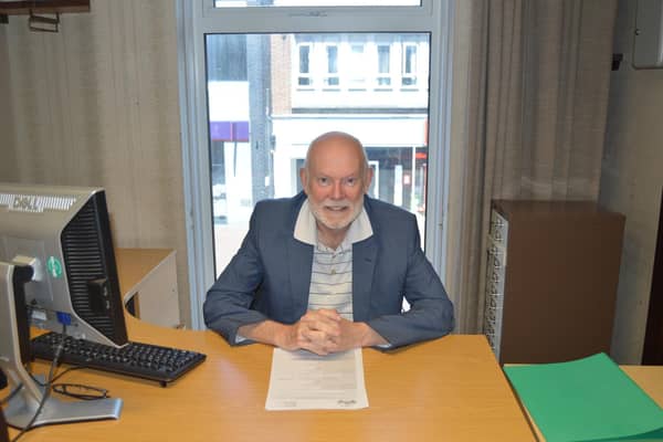 Mark Hook, on his final day in office as Gosport council leader in 2021. Picture: David George