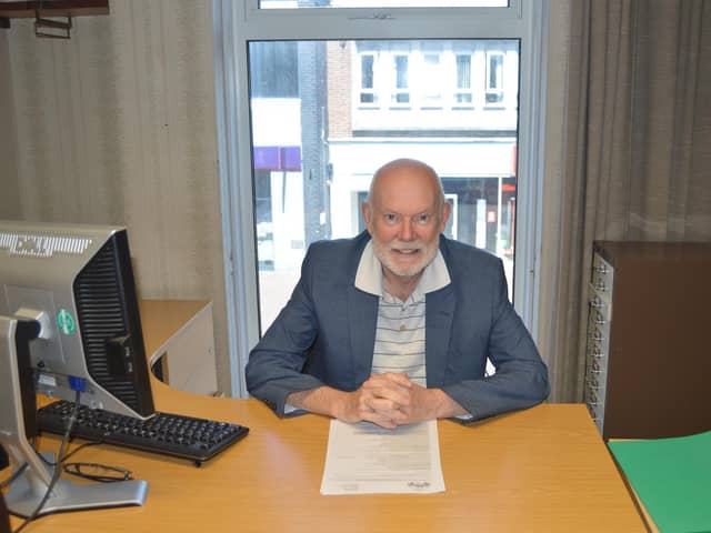 Mark Hook, on his final day in office as Gosport council leader in 2021. Picture: David George