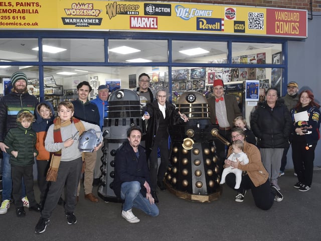 Vanguard Comics in Stoke Road, Gosport, celebrated 60 years of Doctor Who at the shop on Thursday, November 23.  Picture: Sarah Standing