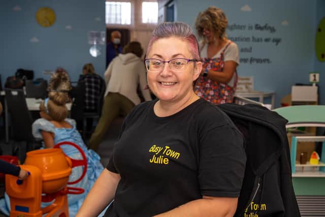 Julie Middle (46), co-owner of Busy Town play centre. Picture: Mike Cooter (011121)