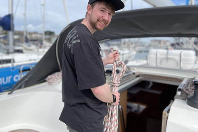 Chris with the Ellen MacArthur Cancer Trust