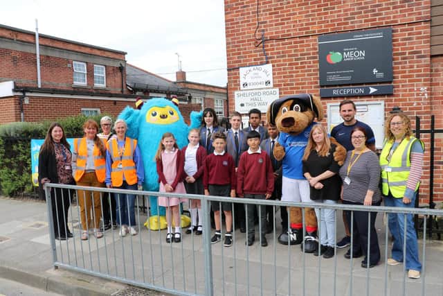 Meon Junior and Infant School celebrated the 'School Streets' programme set up by Portsmouth City Council. 
