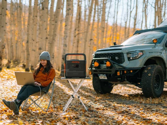 Get back to nature: recharge your batteries, while Jackery’s new solar generator
takes care of everything else