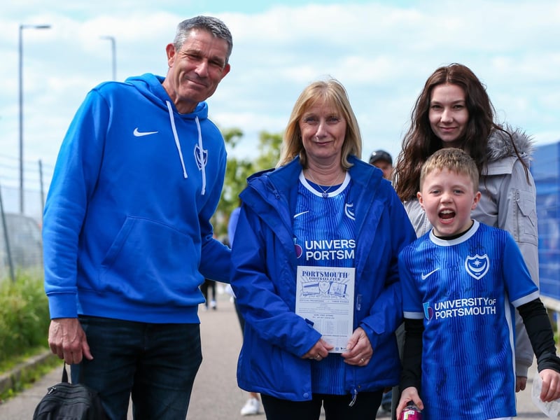 Pompey fans before the last home game of the season, Portsmouth v Wigan Athletic, at Fratton Park, PortsmouthPicture: Chris Moorhouse