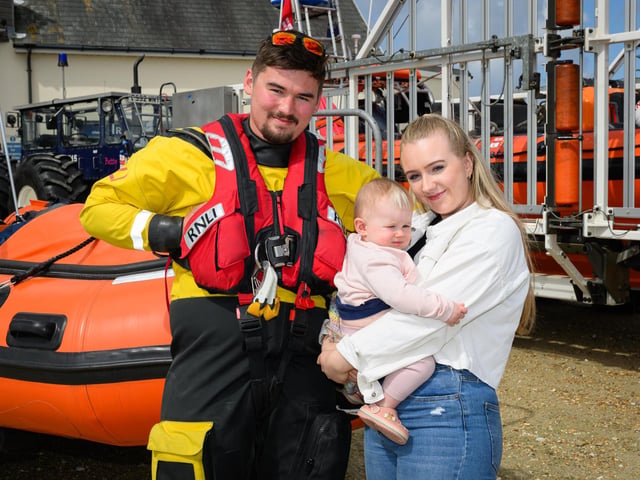 Pictured is: Jack and Jasmine Anson with their child.Picture: Keith Woodland