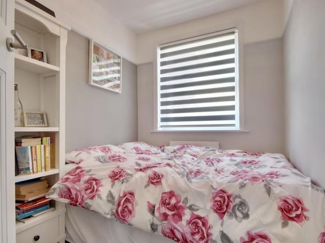 The listing says: "The garden has recently been updated with new patio being laid offering a lovely low maintenance outside space. The garage sits at the rear with electric up and over door. A quite fabulous home that really needs to be seen to be fully appreciated."