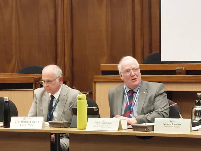 Gosport Regulatory Board Meeting March 27,  Right To Left Cllr Steve Hammond And Cllr Ricahrd Earle
