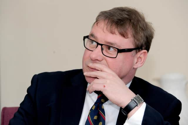 The former minister of Portsmouth Mark Francois pictured visiting The Royal Navy and Royal Marines Charity at HMS Excellent on Whale Island in Portsmouth in 2016. He has since raised concerns about the delays in treatment suicidal veterans face with the NHS 

Picture: Sarah Standing (160651-5597)