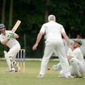 Jack Paskins pictured in batting action for Locks Heath in the SEPL Division 3 at Portsmouth & Southsea, 2015. Picture: Allan Hutchings