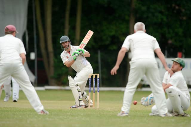 Jack Paskins pictured in batting action for Locks Heath in the SEPL Division 3 at Portsmouth & Southsea, 2015. Picture: Allan Hutchings