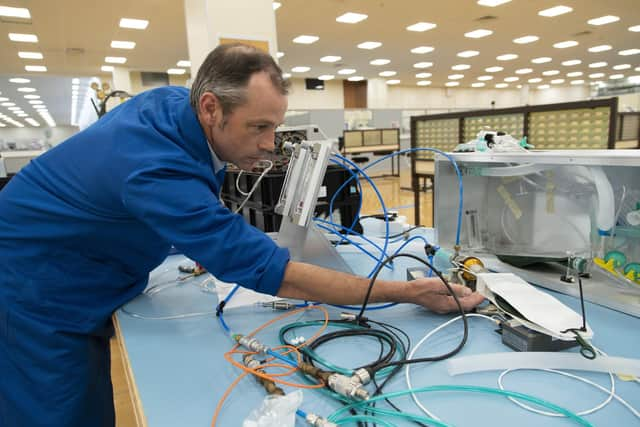 Working on Coronavirus Ventilators for NHS at BAE Systems, Broad Oak, Portsmouth