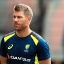 Australia batsman David Warner has re-entered The Hundred draft, heading up a star-studded cast of over 500 players chasing 35 remaining slots in the competition. Pic: Simon Cooper/PA Wire.