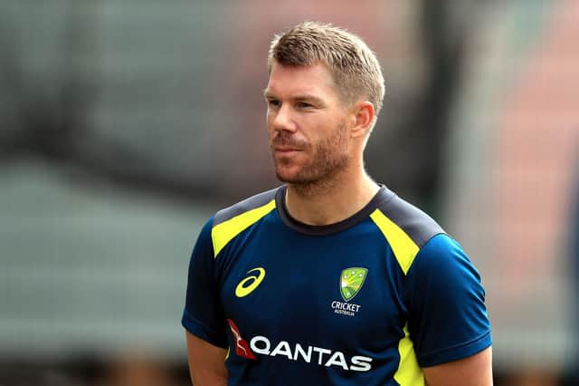 Australia batsman David Warner has re-entered The Hundred draft, heading up a star-studded cast of over 500 players chasing 35 remaining slots in the competition. Pic: Simon Cooper/PA Wire.