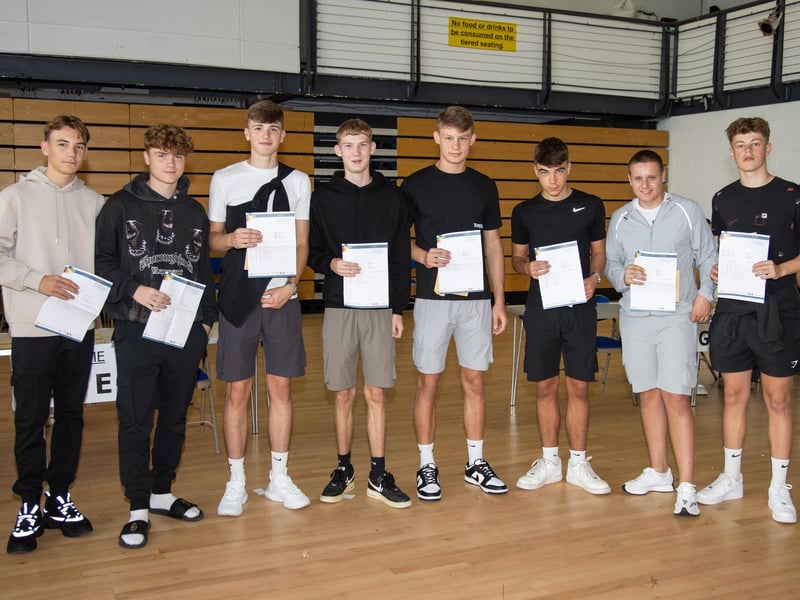 Students from Horndean Technology College received their GCSE results on Thursday morning.Pictured - Friends opened their results together on Thursday morningPhotos by Alex Shute