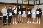 Students from Horndean Technology College received their GCSE results on Thursday morning.Pictured - Friends opened their results together on Thursday morningPhotos by Alex Shute