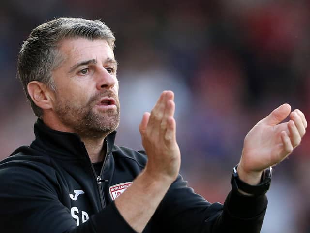Morecambe head coach Stephen Robinson has explained how Pompey’s history counts for nothing as his side travel to Fratton Park today.   Picture: Charlotte Tattersall/Getty Images