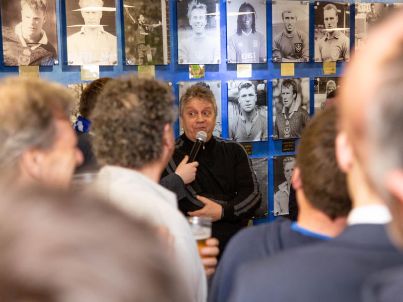 Who's this in front of the Hall of Fame? It's Alan Biley of course!