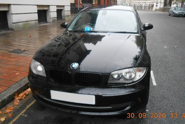 Chima Asadu's BMW. Picture: Portsmouth City Council