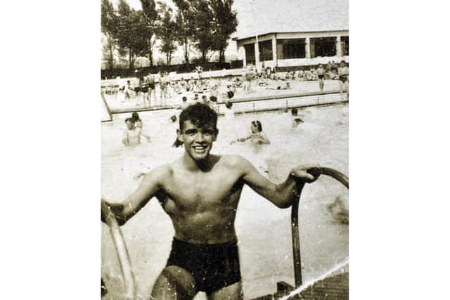 Sean Connery taken at the Hilsea Lido by Larry Hudson in 1948