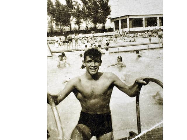 Sean Connery taken at the Hilsea Lido by Larry Hudson in 1948