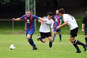 Cameron Quirke, left, was on target as US Portsmouth claimed a vital Wessex Premier win against Bournemouth Poppies.

Picture: Neil Marshall