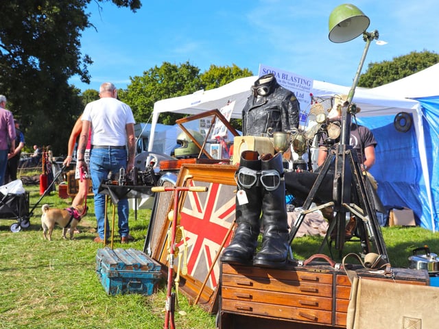 Vintage stands at the International Autojumble