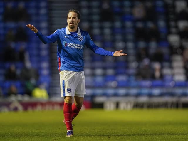 Ryan Williams is frustrated during Pompey's goalless draw with Fleetwood. Picture: Jason Brown/ProSportsImages