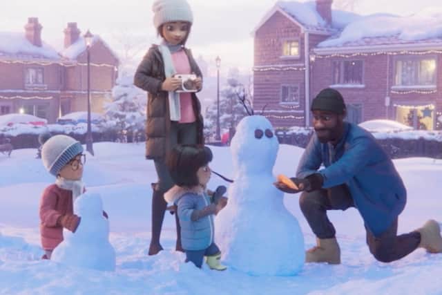A still image from 'The Step Dad', Disney's Christmas advert for 2021. Picture: Disney