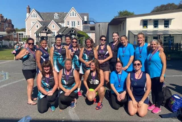 Tournament winners Knowle Hotshots and runners-up Diamonds.