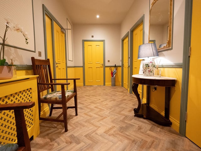 Entrance hall, by Briony and Craig, winners of 'stand out space' at Royal Haslar, Interior Design Masters, Series 6 Episode 3