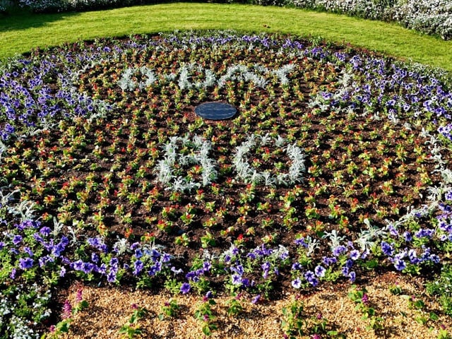 D-Day flower bed