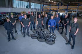 Diamond Cut Refinishing Ltd or DCR manufacture in Portsmouth an alloy wheel refinishing lathe that is then shipped all over the UK and exported now to nearly every continent in the worldPictured: Managing Director, Steve Barrett with his steam at Diamond Cut Finishing, Hilsea, Portsmouth on 23 June 2021Picture: Habibur Rahman