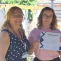 Left to right: Cllr Suzy Horton, Laura McCarthy, Cheryl Head.