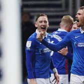 Tom Naylor celebrates scoring against Peterborough. Picture: Joe Pepler