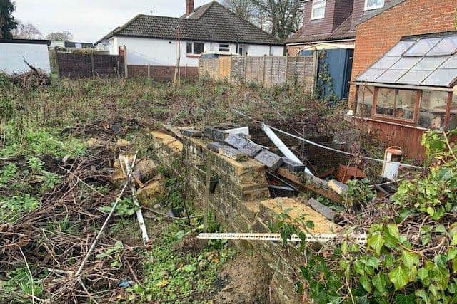 Eyesore house and garden at 6 Kings road, Cowplain.
