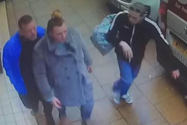 Police believe these three people hold information regarding a man who was seen wielding a machete in Wickham. Picture: Hampshire and Isle of Wight Constabulary.