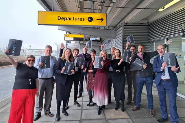 The Business South team at Southampton Airport, preparing to promote the region at MIPIM 2023