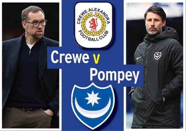 Pompey head to Crewe tonight in League One