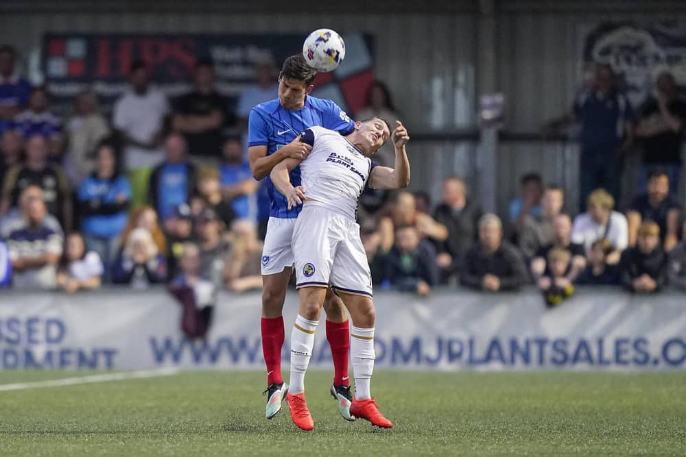 Reggie Buckland and his Pompey team-mates suffered a penalty shoot-out defeat to Romsey Town in the Hampshire Senior Cup.