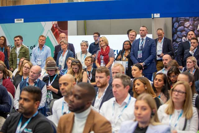 Exhibitors and visitors at the Hampshire Business Show