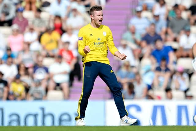 Hampshire leg-spinner Mason Crane