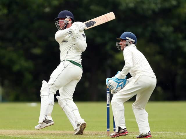 Josh Hill took four wickets and hit quick runs as Sarisbury Athletic remained top of the SPL Division 1 table with victory over Ventnor.  Picture: Chris Moorhouse