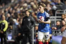 Harvey Laidlaw has followed in the footsteps of his granddad, Joe, and appeared for Pompey's first-team. Picture: Jason Brown/ProSportsImages